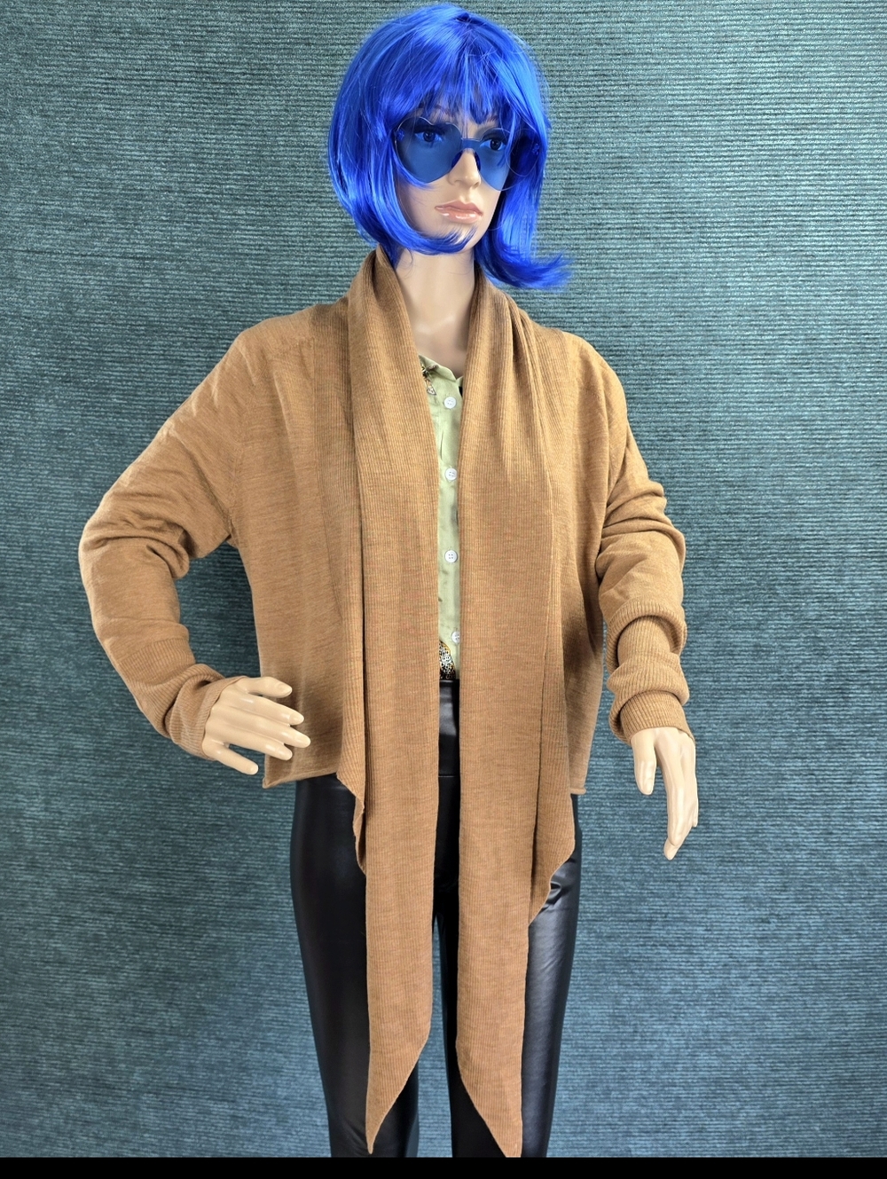 AllSaints Wasson Lightweight Pirate Cardigan, Camel Brown NWT - Picture 2 of 16
